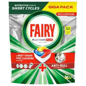 Таблетки для посудомийної машини Fairy Platinum Plus 52шт