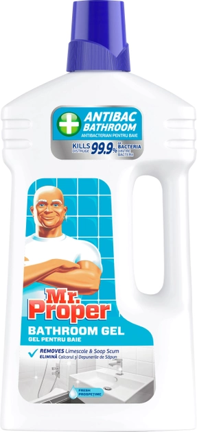 Засіб для миття ванної кімнати Mr.Proper with bleach 1л (12/ящ)