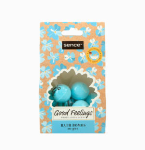 Бомбочки для ванни Sense Bath Bombs with white lotus scent 10шт 8720701039209