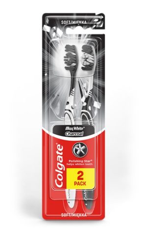 Зубна щітка Colgate Max White Charcoal 2шт (12/ящ) 8718951409798