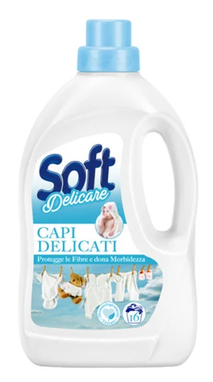 Гель для прання дитячого одягу Soft Capi Delicati 900мл на 16 прань (15/ящ) 8003640040254