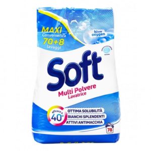 Універсальний пральний порошок  Soft Blue Oxygen 3.9кг на 78 прань з активним киснем 8003640015368