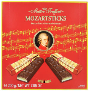 Набір шоколадних цукерок з мигдальною начинкою Maitre Truffout Mazartsticks 200г