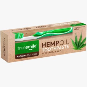 Зубна паста з щіткою TrueSmile Hempoil Natural Oral Care  100мл (12/ящ) з маслом коноплі