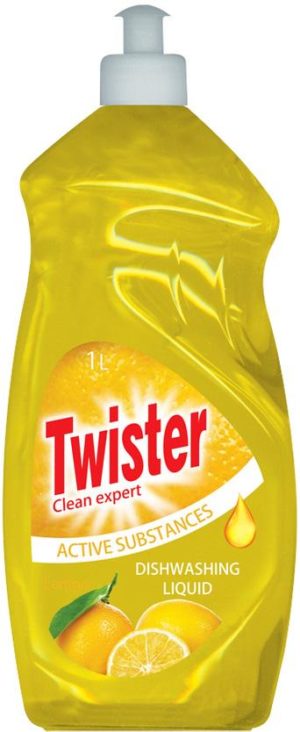 Засіб для миття посуди Twister Lemon 1л (10/ящ) 8595196901030