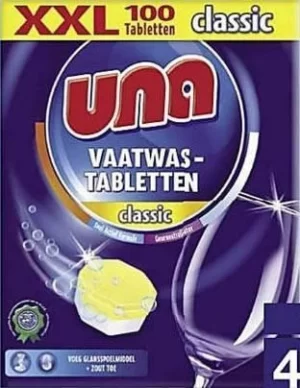 Таблетки для посудоитйної машини Una 100шт