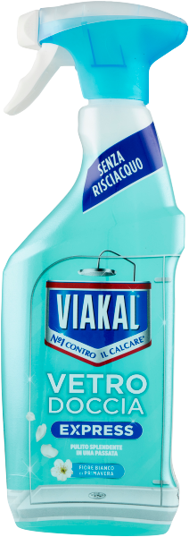 Засіб для миття вікон та скляних поверхонь Viakal Vetro Doccia Fiore Bianco 470мл