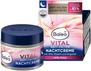 Відновлюючий  нічний крем проти зморшок Balea Vital anti-falten Nachtcreme