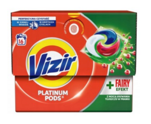 Універсальні капсули для прання Vizir + Fairy 16шт
