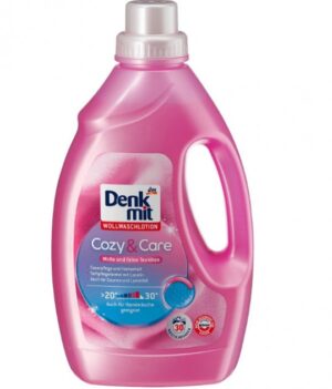 Гель для прання шерстяних та пуховиї речей Denkmit Cozy&Care на 30 прань 1.5л (рожевий)