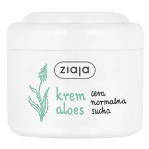 Крем для лиця для чутливої та нормальної шкіри з алое Ziaja Aloe 50мл (20/ящ)