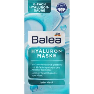 Зволожуюча маска для лиця проти зморшок Balea Hyaluron Maske 16г,  4066447245370