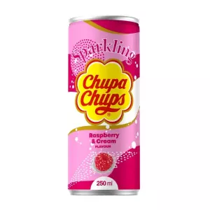 Напій газований Chupa Chups 250мл Rasberry Creăm малиновий крем