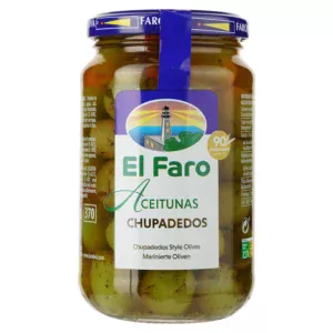 Оливки El Faro Aceitunas Chupadodes в спеціях 350г 8410813224357