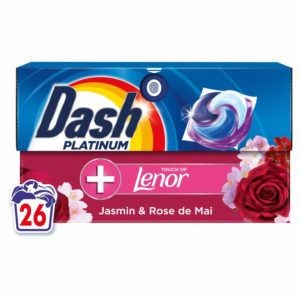 Універcальні капсули для прання Dash 4в1 + Lenor Jasmin&Rose 26 шт (4/ящ) 8700216806398