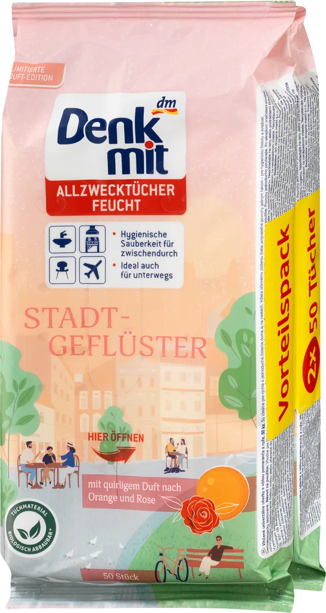denkmit-feuchte-allzwecktuecher-stadtgefluester-2x50st denkmit-feuchte-allzwecktuecher-stadtgefluester-2x50st