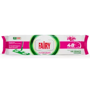 Змінні вологі серветки для швабри Fairy Lilium 50шт (6/ящ)