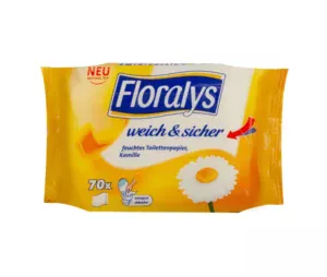 Вологий туалетний папір Floralys Kamille & Aloe Vera 80шт