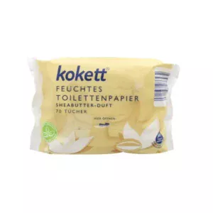 Вологий туалетний папір Kokket Sheabutter 70шт Масло Ши