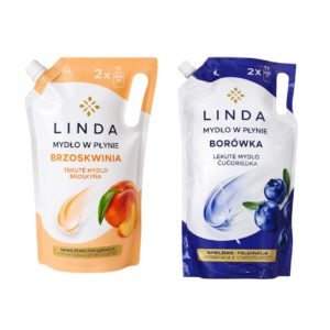 Рідке мило Linda 2*1л Лохина - персик 2шт