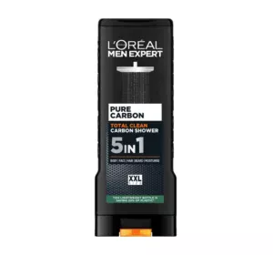 Гель для душу Loreal  Men Expert Pure Carbon 250мл 5в1