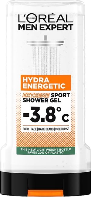 Гель для душу Loreal Men Hydra Energy Extreme Sport 250мл 5в1 3600524123062