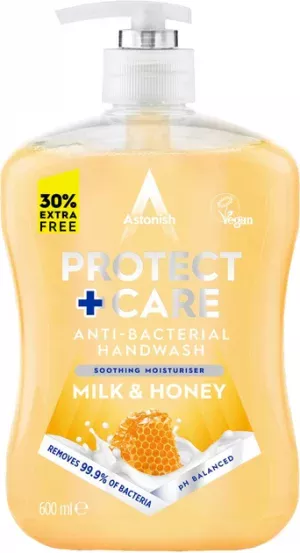 Антибактеріальне мило Astonish Milk&Honey 600мл (12/ящ)