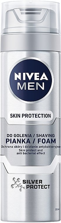 Пінка для гоління Nivea Silver 200мл (12/ящ)