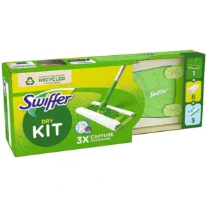 Швабра Swiffer + 11 запасних серветок (зелена)