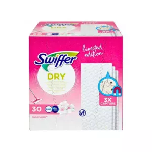 Змінні сухі серветки для швабри Swiffer Dry 30шт (рожеві)
