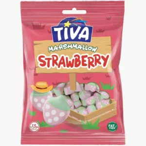 Маршмеллоу Tiva Marschmallow Strawberry 140г (12/ящ)