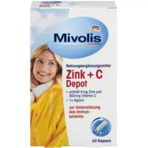 Вітаміни Mivolis Zink+C Depot 60шт, 4058172936999