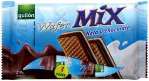 Вафлі шоколадні Gullon wafer mix 3*70г=210г