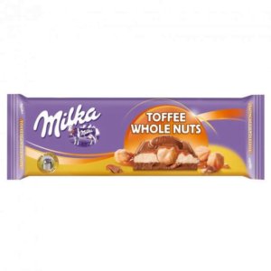 Шоколадка Milka Toffe з лісовими горіхами 300г (12/ящ)