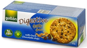 Вівсяне печиво Gullon Digestive 425г з шоколадними крихтами