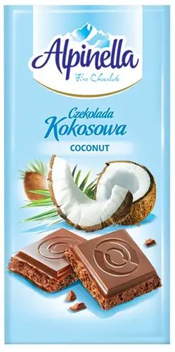 Шоколадка Alpinella 100г кокос (21/ящ)