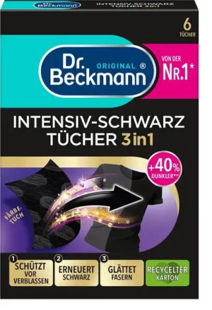 Серветки для відновлення чорних тканин Dr.Beckmann (12/ящ) 4008455060811