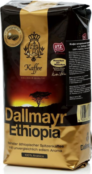 Кава в зернах Dallmayr Ethiopia 500г (10/ящ)
