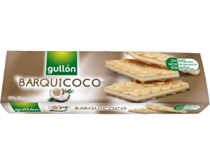 Вафлі Gullon Barquicoco 150г з кокосомим кремом (16/ящ)