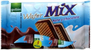 Вафлі шоколадні Gullon wafer mix 3*70г=210г