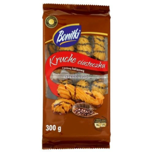 Печиво Bonitki Kruche 300г з шоколадом