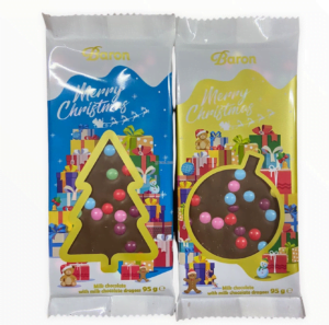 Шоколадка Baron Merry Christmas з дропсами 95г (20/ящ)