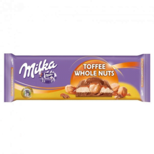 Шоколадка Milka Toffe з лісовими горіхами 300г (12/ящ)