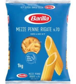 Макарони Barilla Mezze Penne RIgate n.70 1кг (18/ящ)
