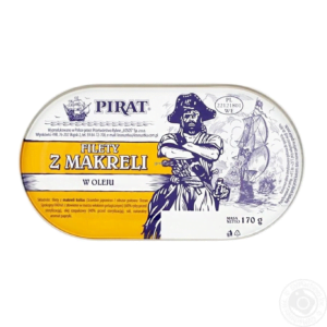 Філе макрелі в олії Pirat 170г