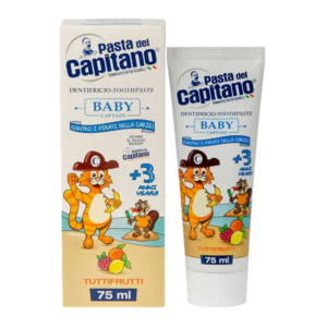 Зубна паста для дітей 3+ Pasta del Capitano Baby Tutti-frutti 75мл (12/ящ)