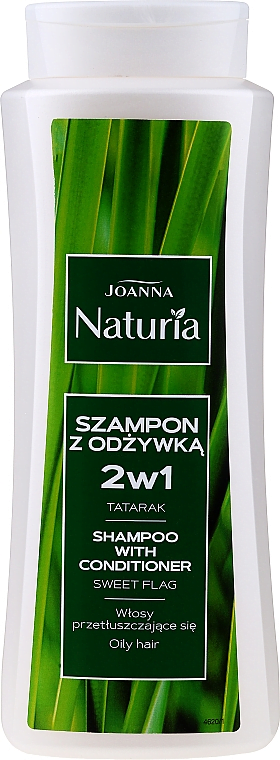 Шампунь-кондиціонер для жирного волосся Joanna-Naturia 2в1 з бруньками камиша 500мл (5/ящ)