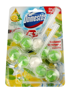 Вклад для WC Domestos 2*55g Green Tea зелений чай (7/ящ)