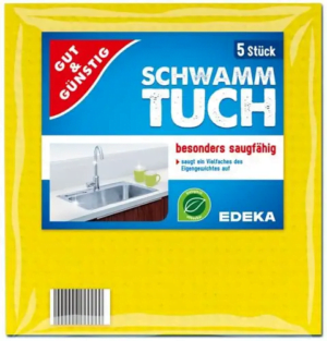 Ганчірки універсальні G&G Schwammtuch гумові 5 шт (15/ящ) 4311501419519