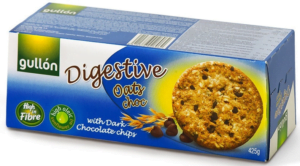 Вівсяне печиво Gullon Digestive 425г з шоколадними крихтами